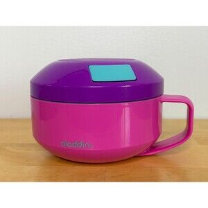 Aladdin Thermos Lunch Box Soup Built-In Spoon Bowl Mug 12 oz